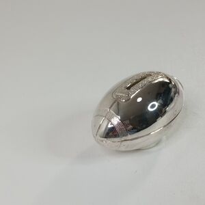 Silver Football Coin Bank